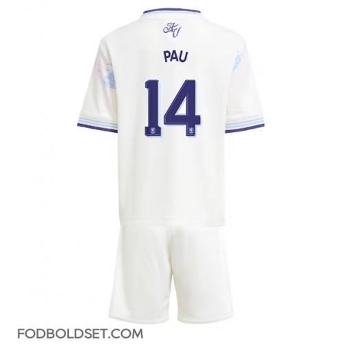 Aston Villa Pau Torres #14 Tredje trøje Børn 2025-26 Kortærmet (+ Korte bukser)